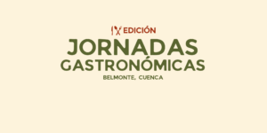 Cartel promocional oficial y diseño visual de las Jornadas Gastronómicas de Belmonte.